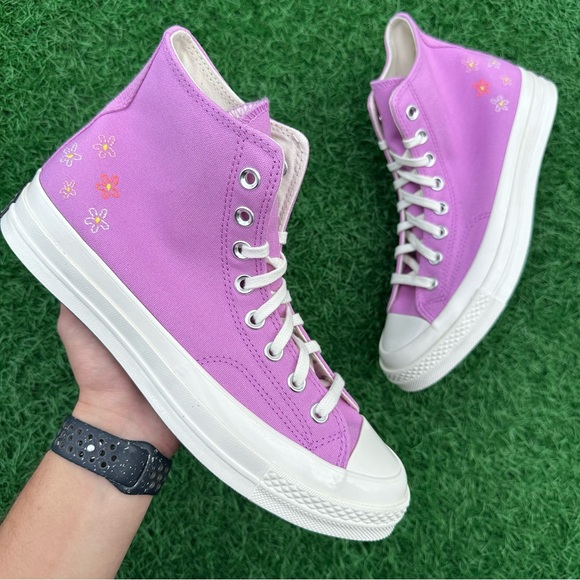 Converse Chuck 70 Hi Little Flowers Grape Fizz / Egret - Picture 3 of 13